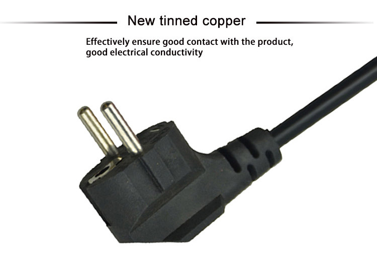 OEM ODM C13 C14 Power Cord 2 Pin Power Cable European Standard