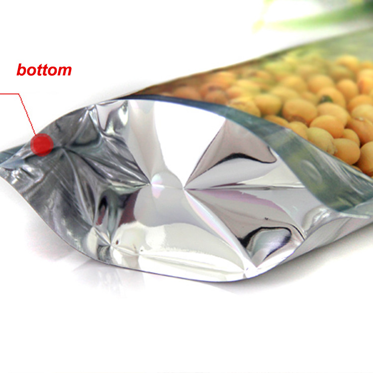 Metallic Foil Mylar Bags Zip Lock Stand Up Food Pouch Bulk Food Bags