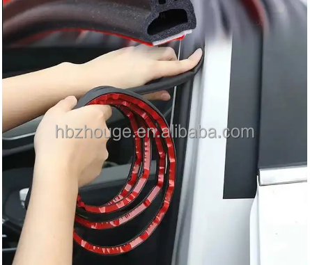 Rubber U Shape Trim-Lock Plastic Vinyl Edge Trim Molding with Steel Belt Insert Perfect