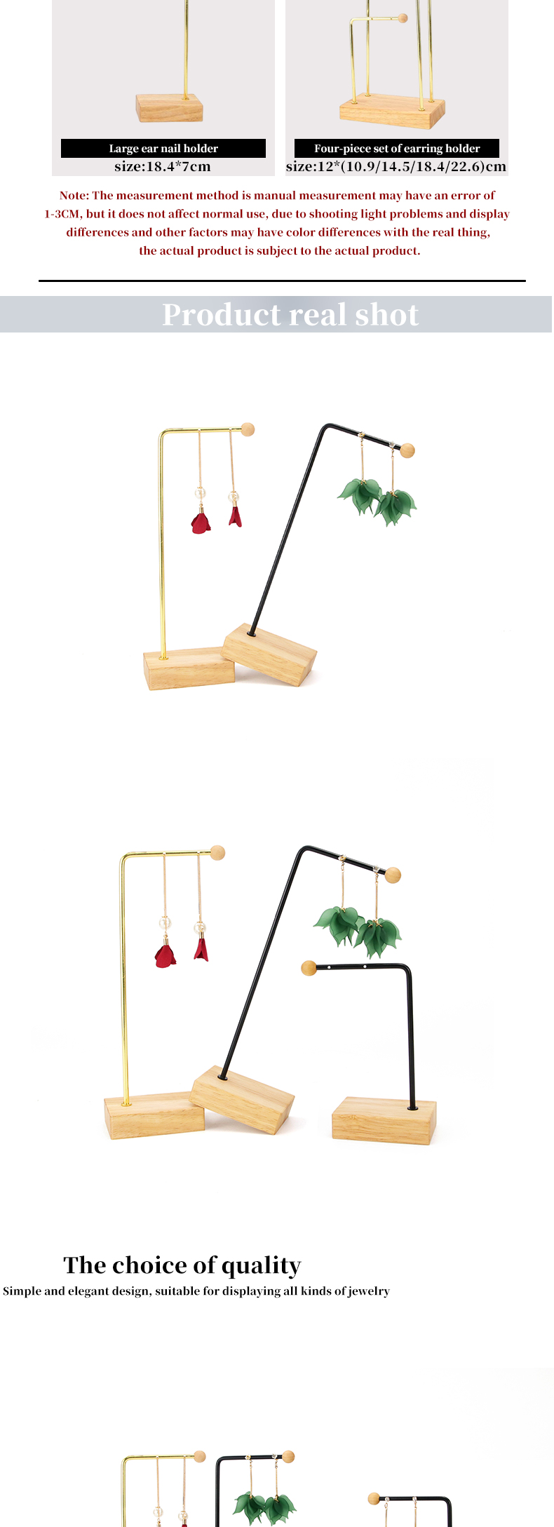Portable L Shaped Metal Pendant Display Stand for Jewelry Luxury Show Exhibition