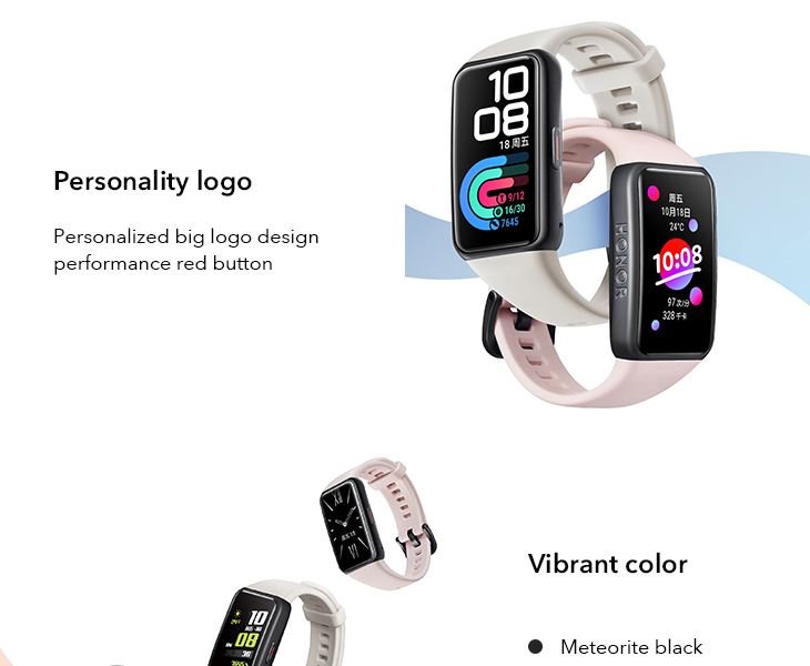 Honor Band 6 Standard Edition 1.47 Inch Full Screen 14 Days Using Support 10 Sports Heart Rate Monitor Smart Wristband