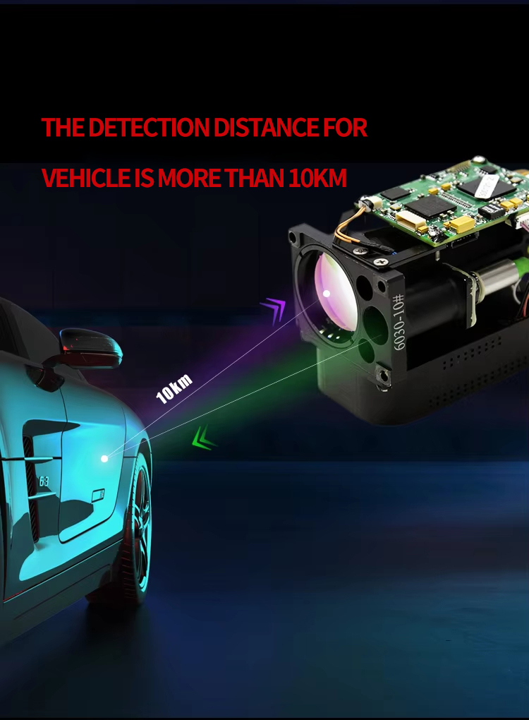 Optic Laser Rangefinder 3000m UAV 10km Vehicle Fiber Optic Laser Rangefinder Module
