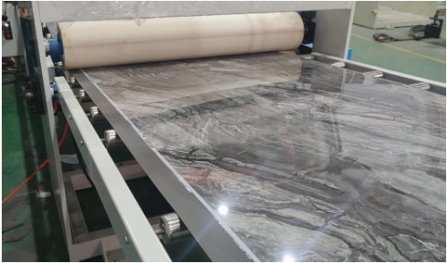UV Imitation Marble Board Extrusion Line PVC Marble Sheet Machine 350-450kg/H