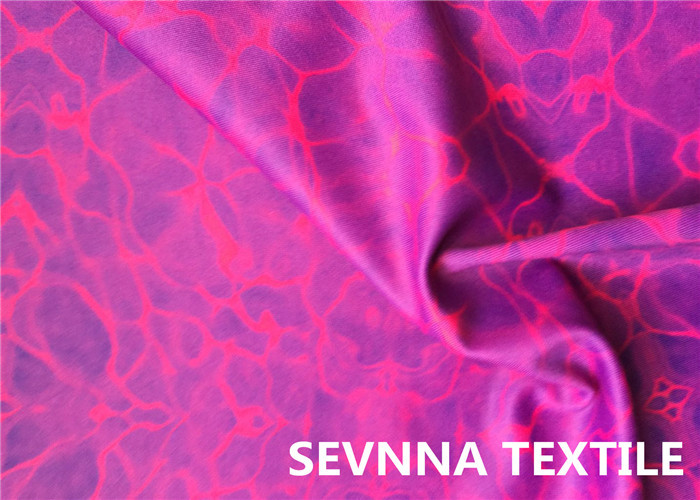 Double Side Printing Poly Spandex Fabric With Double Printing Patterns