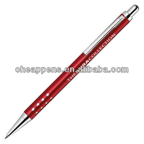 push style ball pen in PVC tube packing for for promotional use