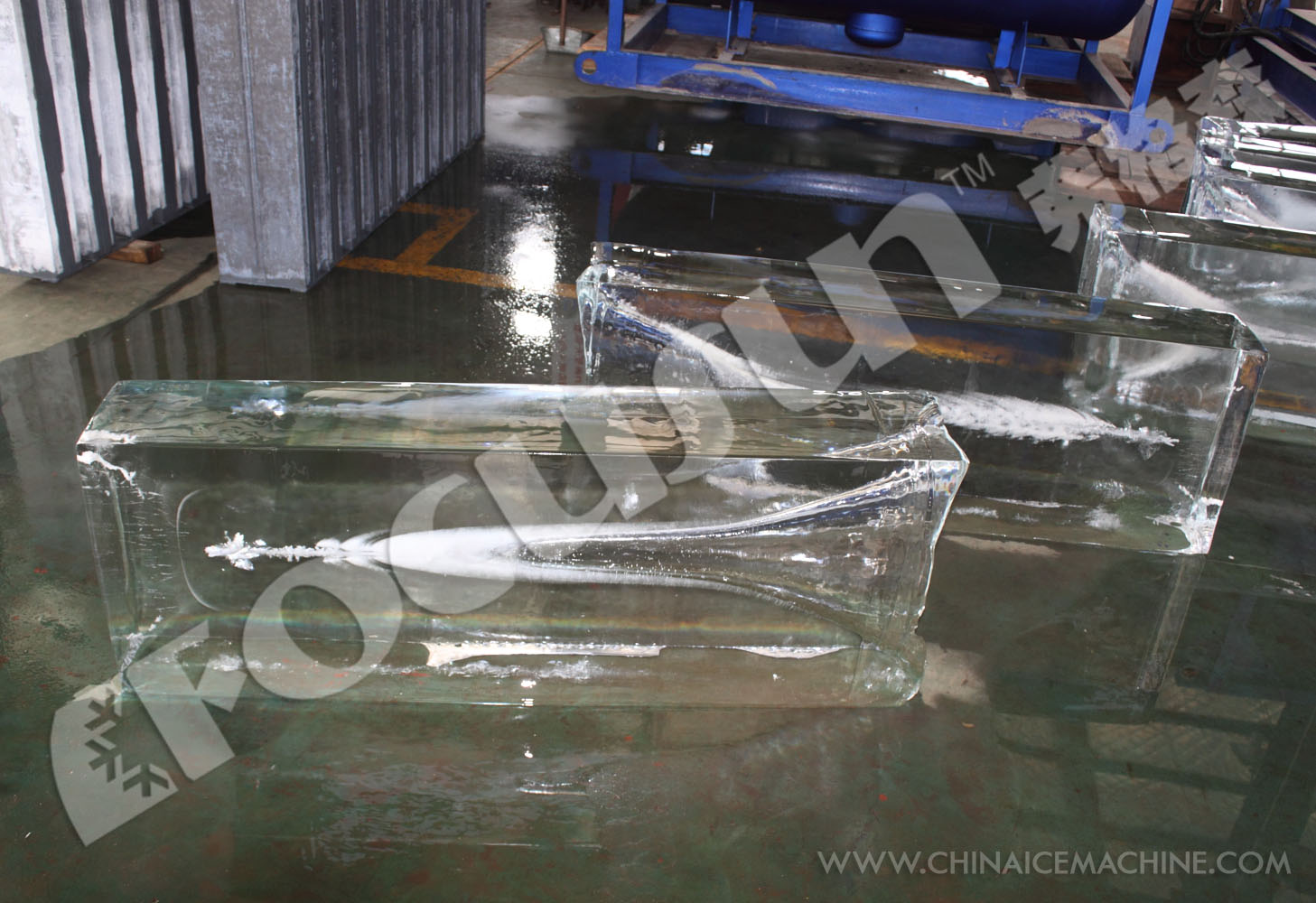 Energy-saving 2.7kw 124.3kw Brine System Block Ice Maker for Large Scale Ice Sculpture
