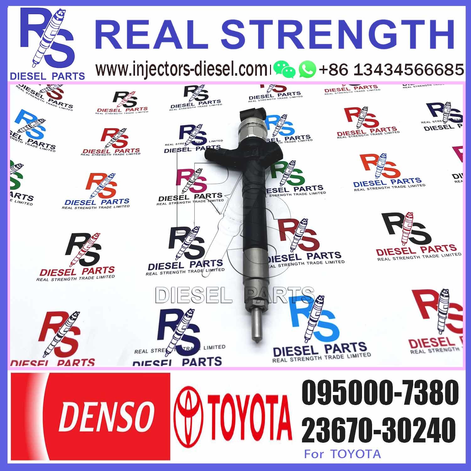 Common Rail Fuel Injector 23670-09060 23670-0L010 095000-6190 for Diesel Engine 2KD-FTV D4D