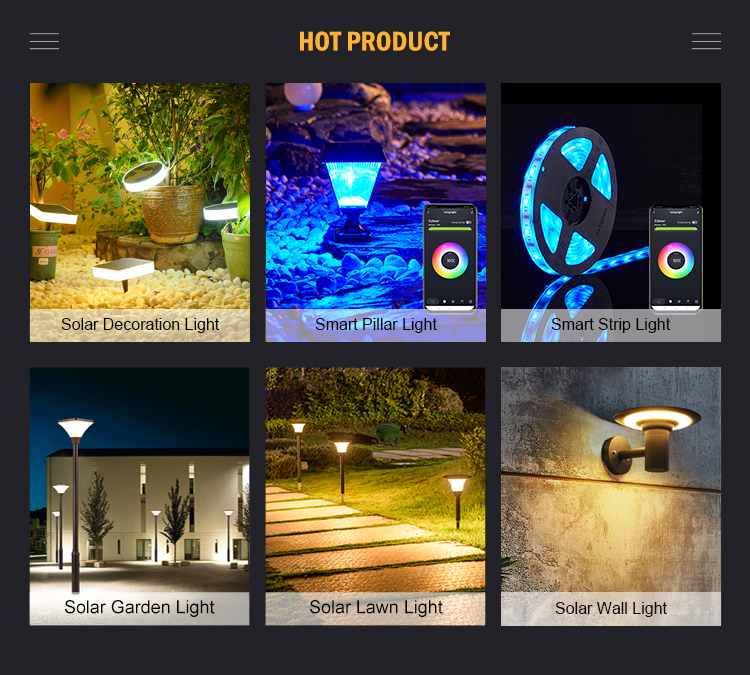 RoHS Certified RGB Outdoor LED Solar Pathway Lights 1.5W 80LM Magnetic Switch Control