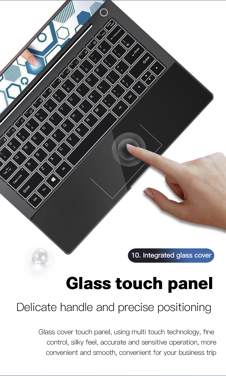 1.80GHz Ultra Thin Laptop Computer Intel I5 10210U CPU 14" 3840 × 2160 IPS