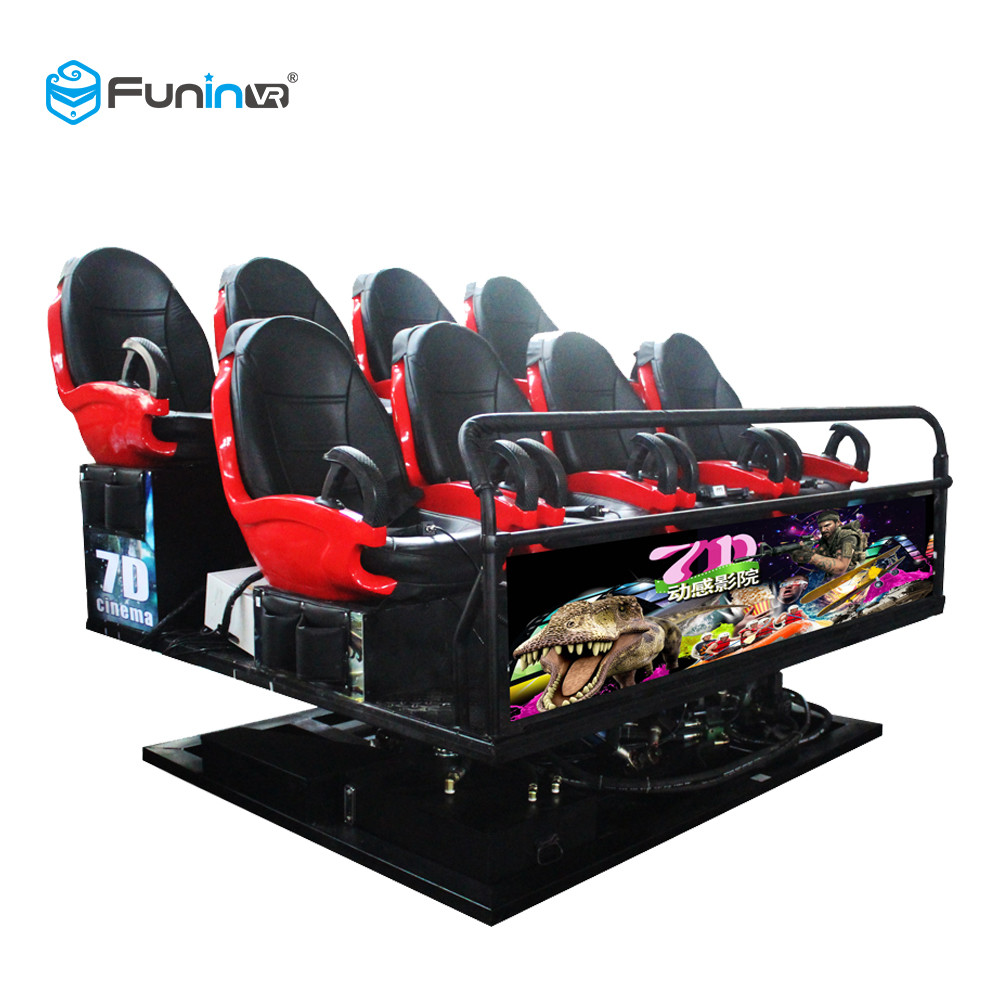 Dual Projection 7D Movie Theater , Dynamic 5d 9d 12d Cinema With 8 9 12 Seats