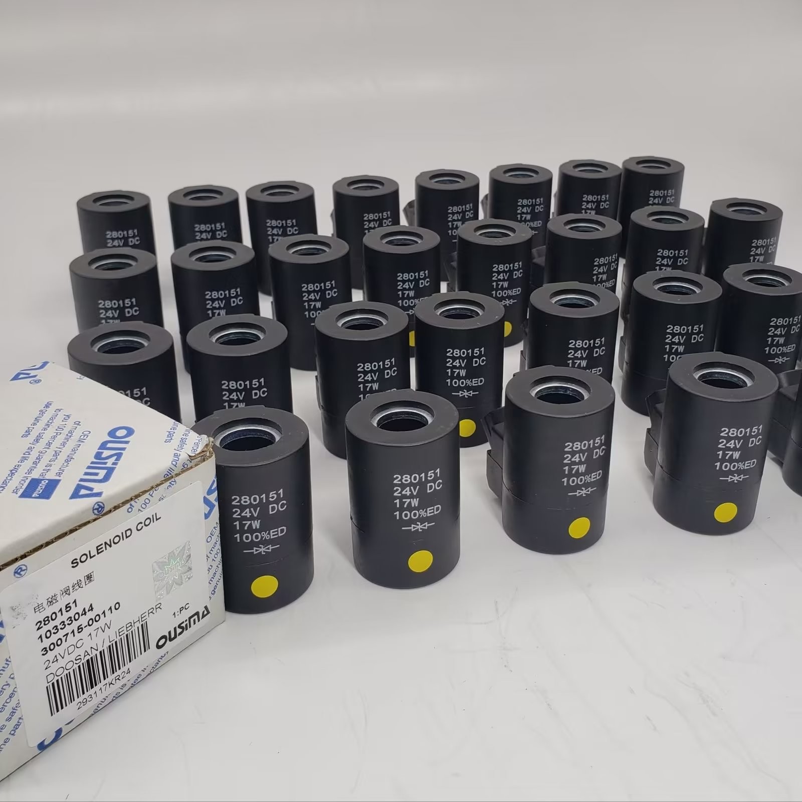 Solenoid Valve Coils 280151 10333044 300715-00110 24 VDC For Liebherr