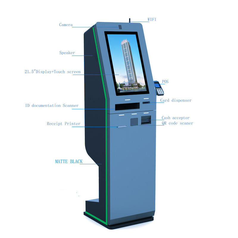 Banks Cash Deposit Machine With Touch Screen Modular Design