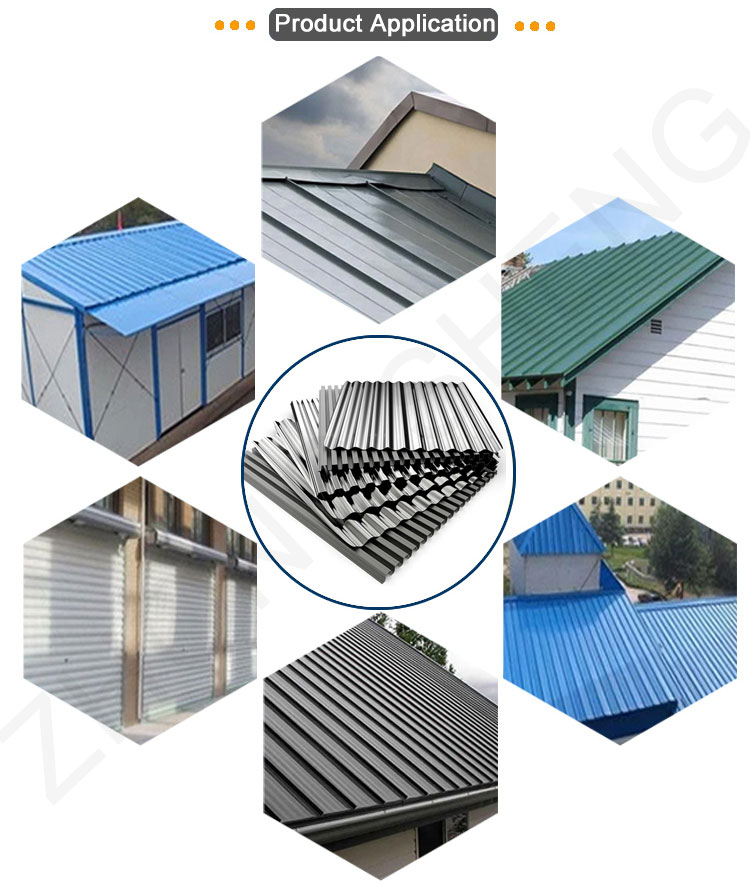 BS Standard Galvanized Coated Roofing Sheet Z61-Z90 G32 0.4mm 0.6mm 0.8mm Thickness for Coating Z61-Z90