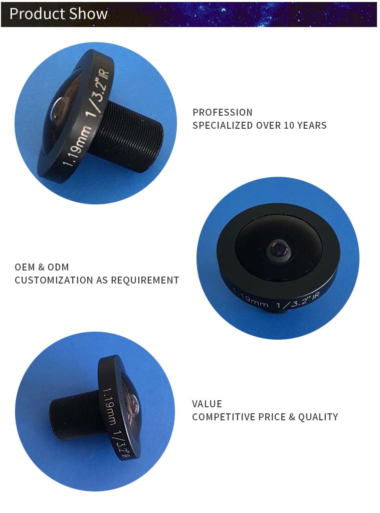 190 Degree Fisheye Optical Glass Lens Telephoto Af Cellphone Camera Lens