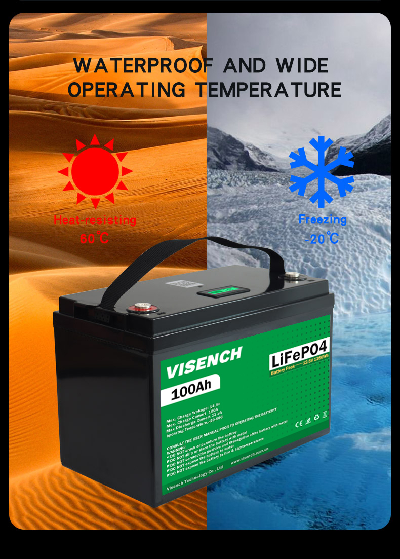 Visench Direct factory high quality 12v 100ah 5KWH 10KWH 48v 100AH lithium batteries