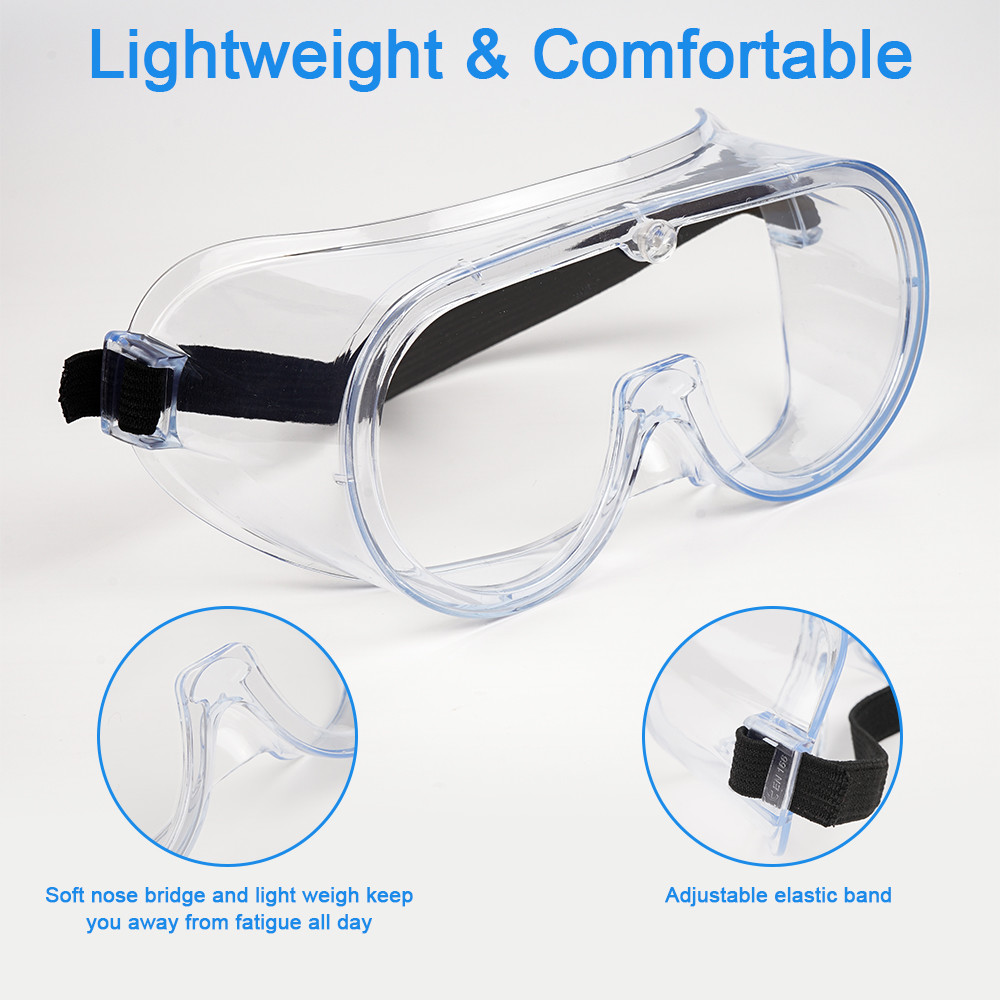 Clear Transparent Anti Splash Anti Shock Safety Protective Eye Medical Goggles