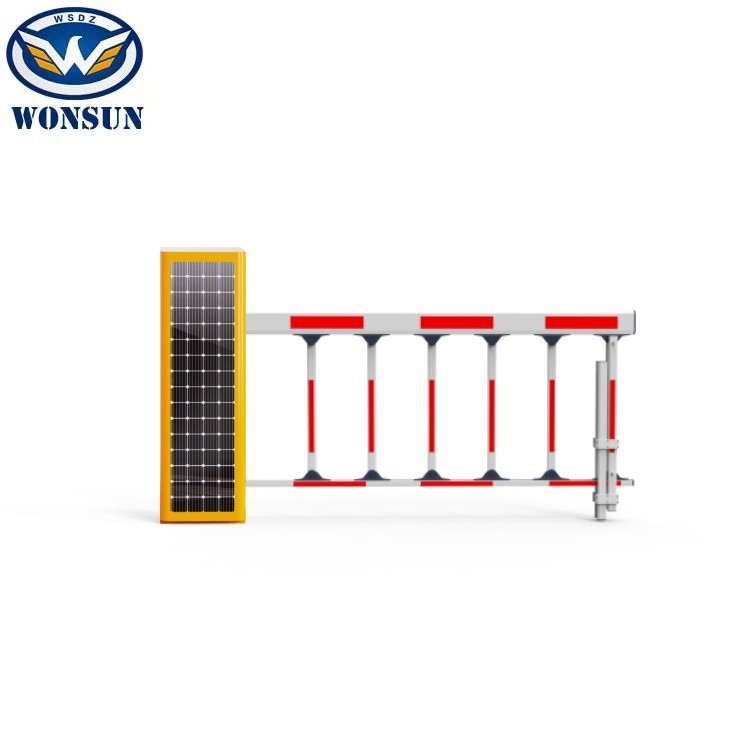 DC24V/AC100V/220V Heavy Duty Embeded Solar Barrier Gate for Parking Lots and Road Traffic