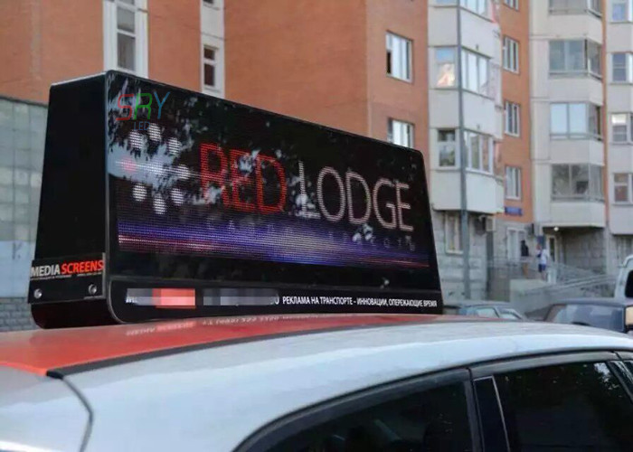 192 x 64dots Moving Custom Made Taxi LED Display / 4g Control Taxi LED SCREEN