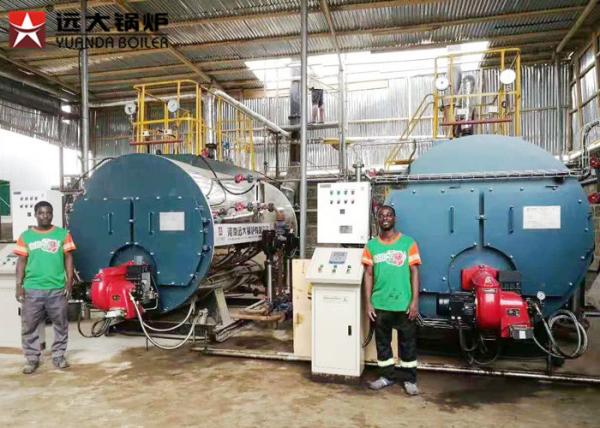 10 Ton 5 Bar Pressure Oil Steam Boiler , Vegetable Oil Refiniery Oil Fired