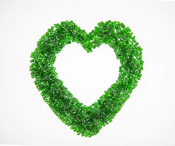 GRS Certified PET Bottle Resin Green Recycled Pellets Polyethylene Terephthalate