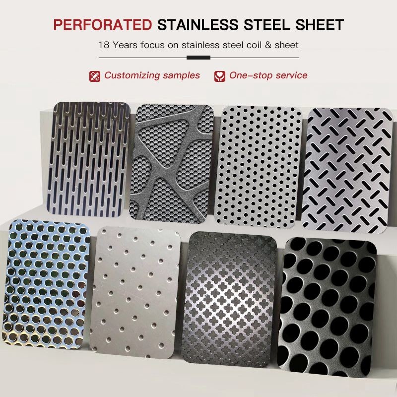 316 Stainless Steel Perforated Sheet Metal Custom Perforated SS Sheet