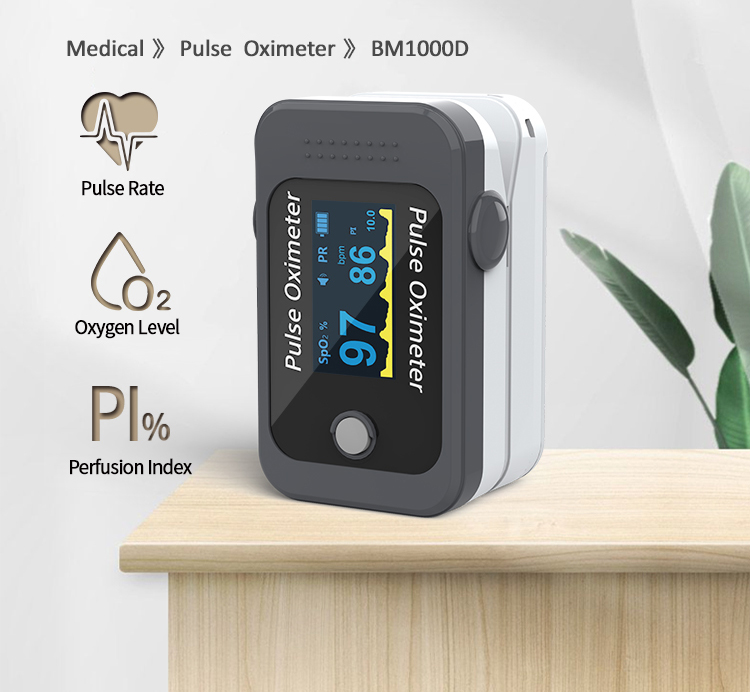 Fingertip Type Blood Oxygen Saturation Monitor OLED Display Quickly Test