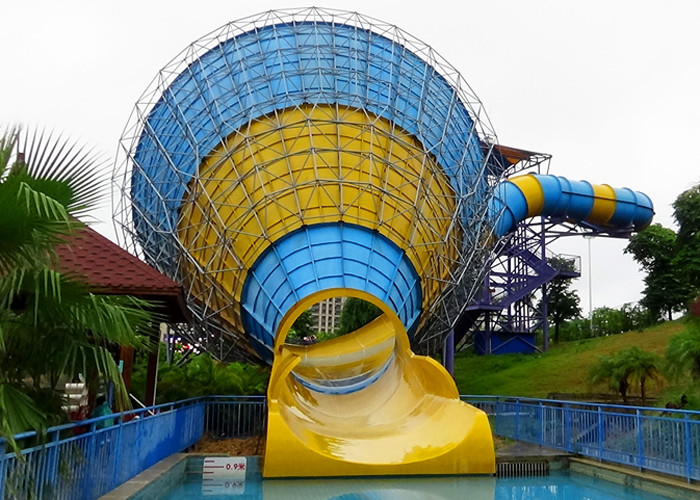 14.6 Meter Platform 4 People Commercial Adult Tube Tornado Water Slide For Sale