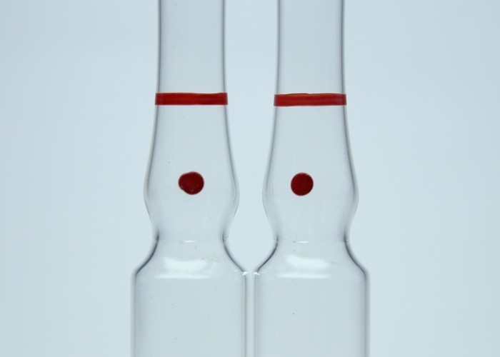 Medical Injection Glass Vials , Clear Empty Medicine Vials 2ml Capacity