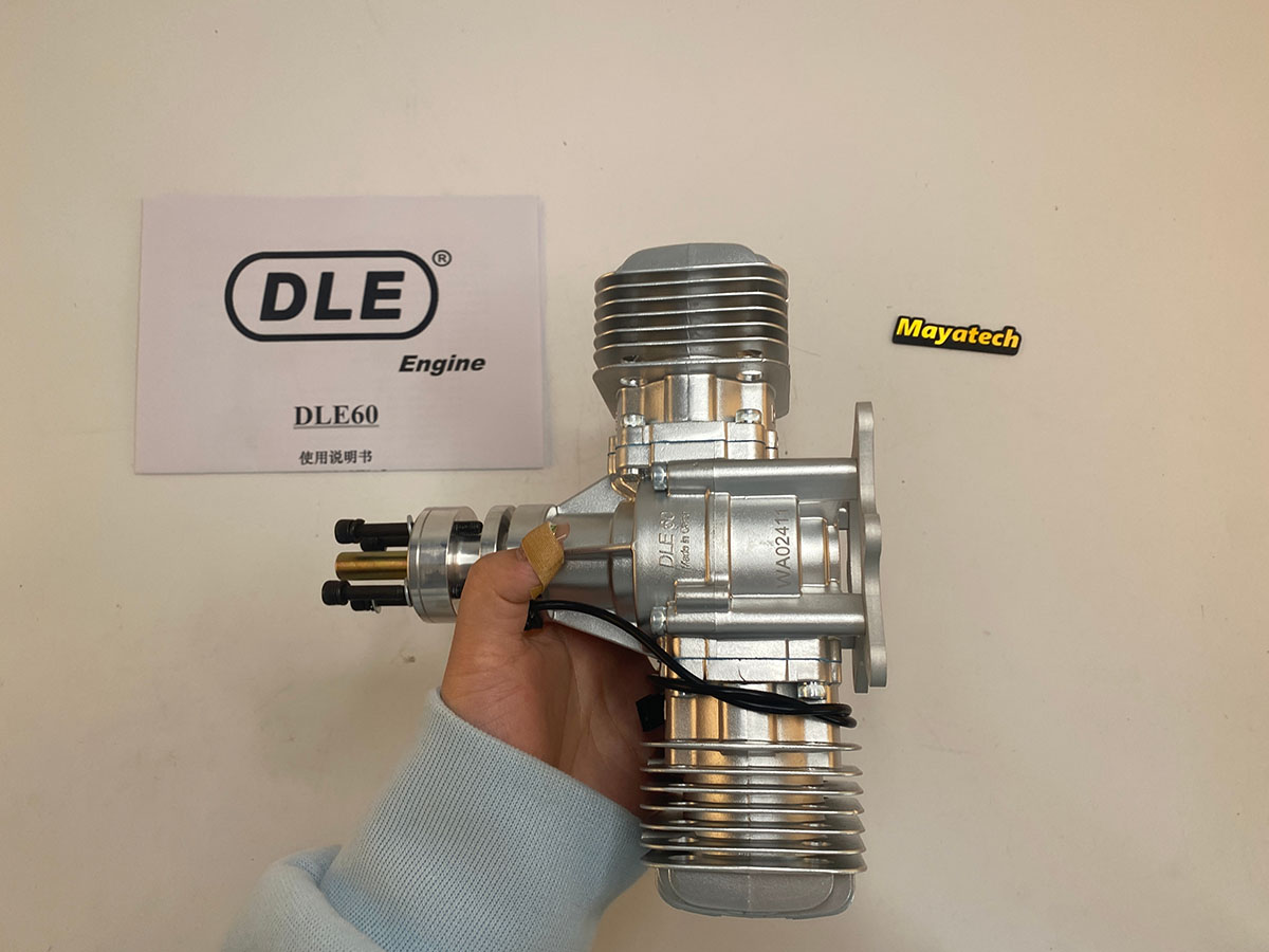 original dle 60 cc twin gas engine for rc airplane - fixed wing model
