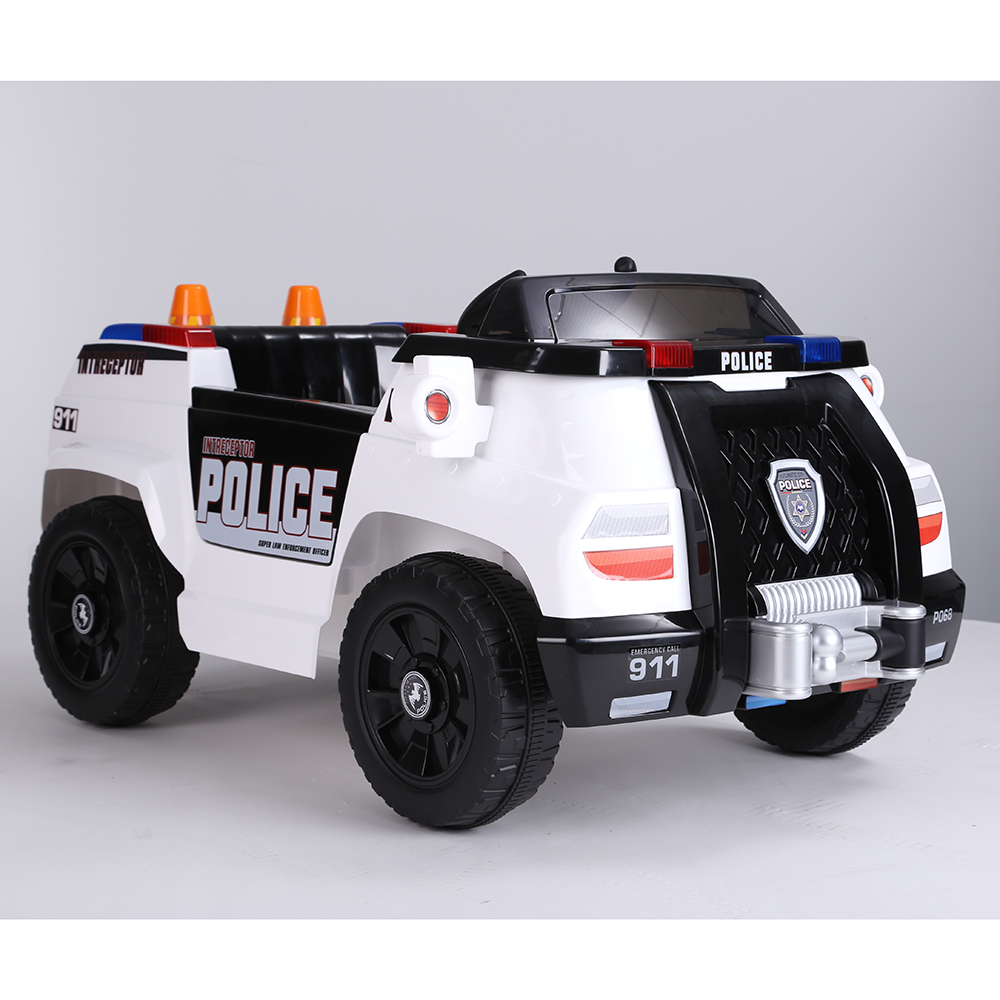 Directly Supply Children Toy Ride On Car 2 Seater 6V 12V Electric Police Car for Kids