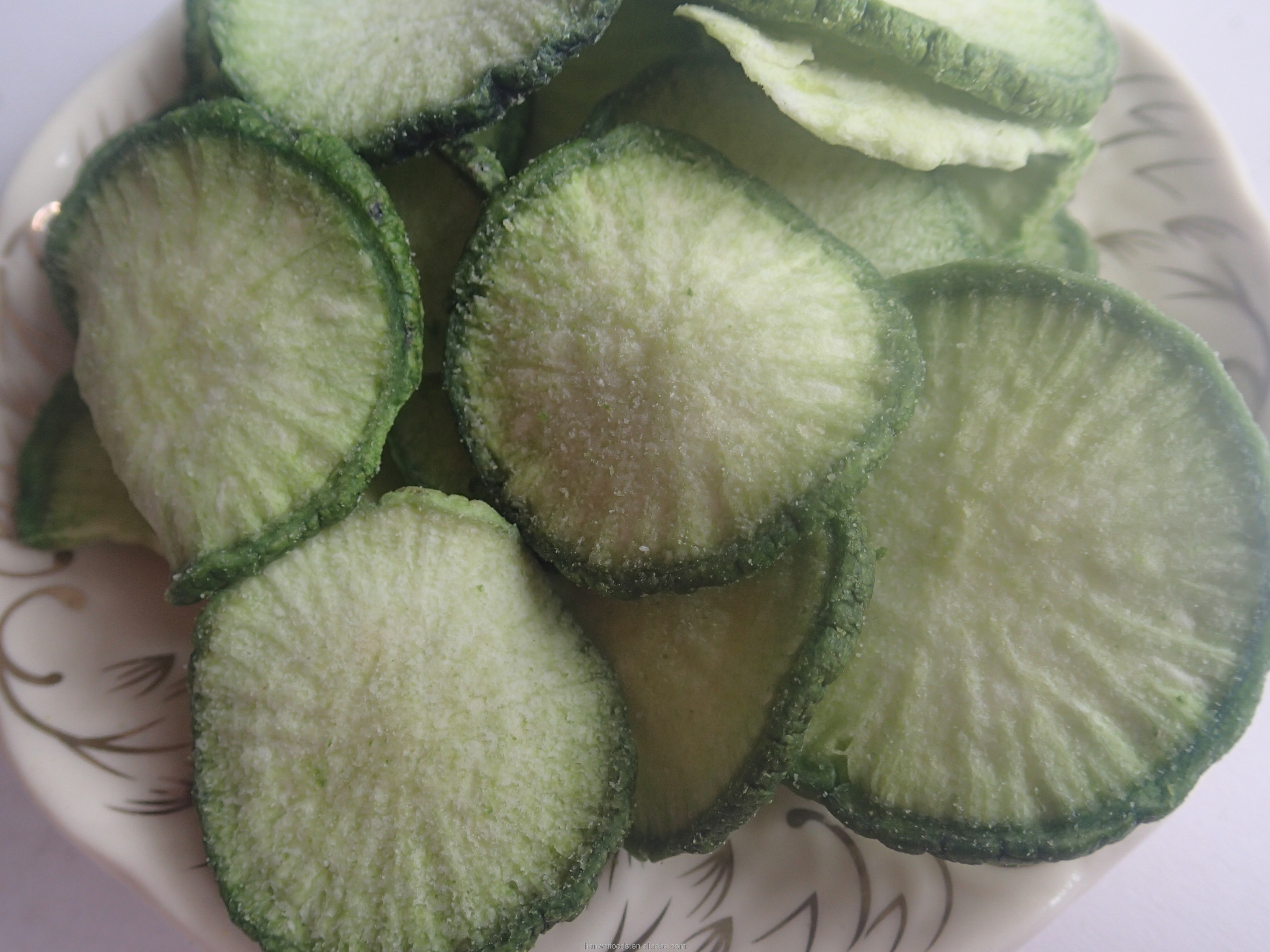 Palm Oil Dried Fruits Vegetables Healthy Crispy Green Radish Chips