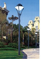 100-240V LED Courtyard Lights high quality lamp body made by steel or aluminum cast hot -dip galvanizing no rust
