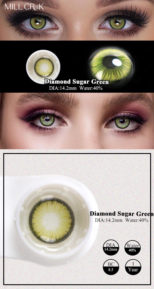 Super Natural Pixie Jade Green Contact Lens Enhancer For Makeup Cosplay