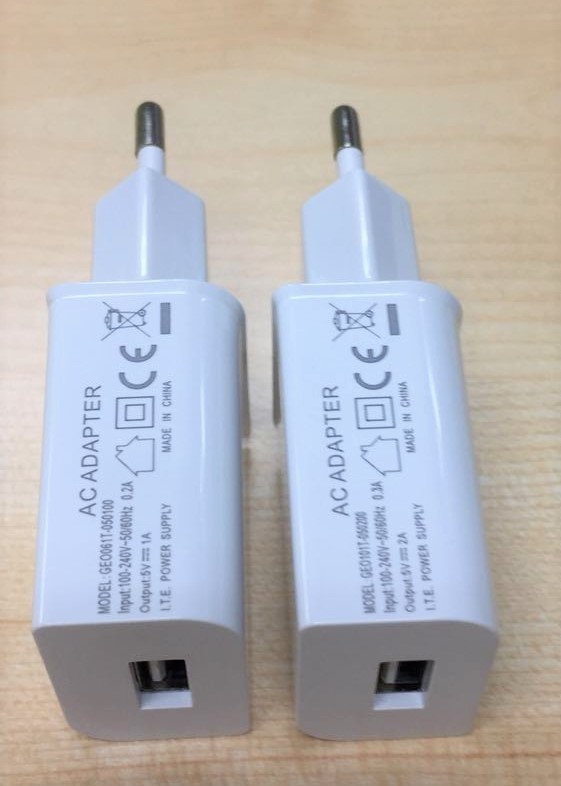 5V2A Travel EU Plug Wall Mount Charger One Way USB Cell Phone Charger Adapter For Huawei