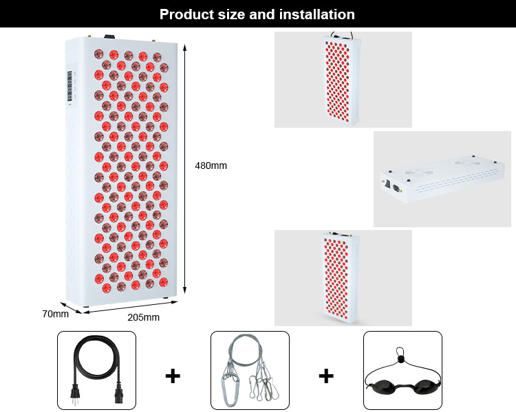 300W 1000W LED Red Light Therapy Panel 660nm 850nm For Body Health