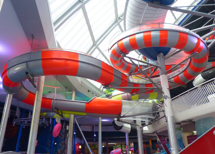 Commercial Fiberglass Custom Water Slides Adult Stimulating High Speed Slide