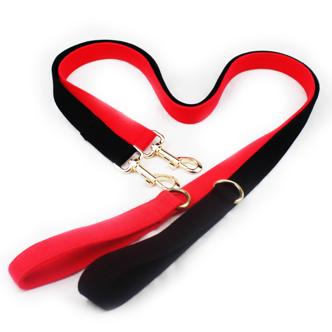 Custom Nylon Dog Leash / Printed Logo Luxury Padded Decorative Velvet Dog Leash