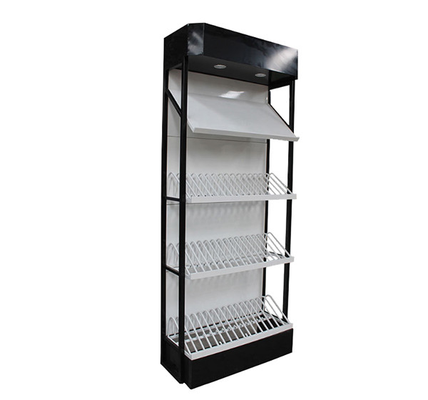 Length 960mm Height 2300mm Car Accessories Display Rack Four Tier Business Display Shelves