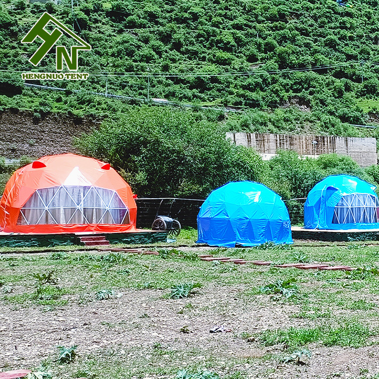 Green Yellow Blue Red Geo Dome Tent Camping Dome Tent