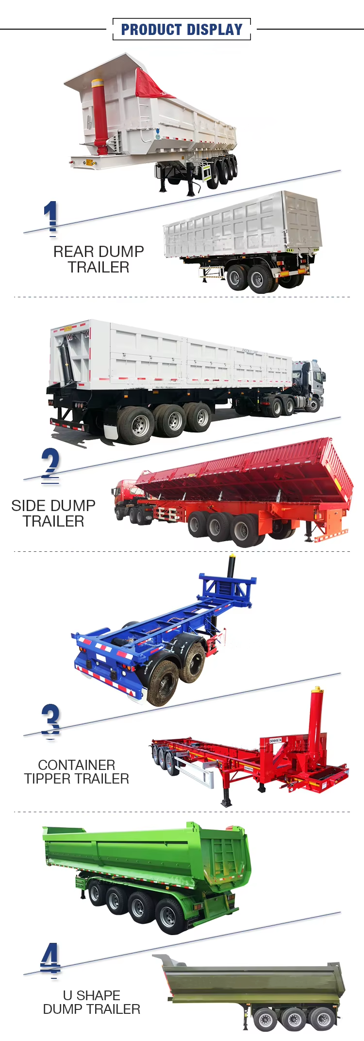 CIMC Factory Direct High-Strength a 3-axle-4-axle semi-trailer dump truck trailer dump semi trailer