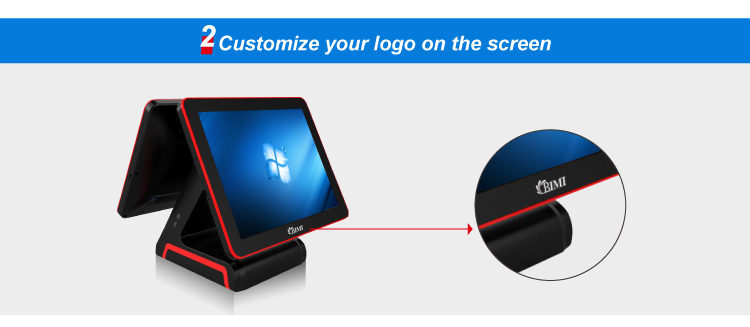 15'' Black or White Retail POS Machine for Restaurant Windows Point of Sale System