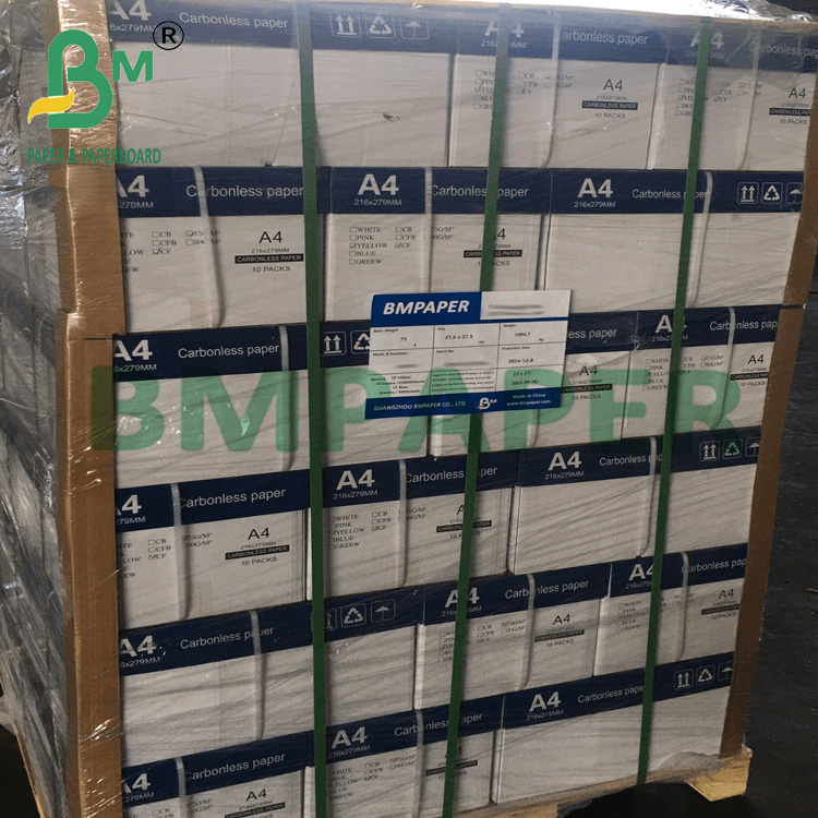 50gsm 60gsm Clear Printing CFB CF CB Carbonless NCR Paper For Receipt Bill