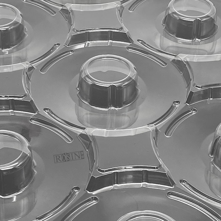 Customized Disposable Plastic Transparent 9 Holes Yarn Wrapped Tray