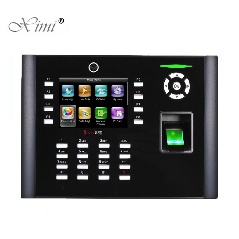 ZKteco Iclock680 TCP/IP Fingerprint Time Attendance And Access Control Webserver Door Access Control System