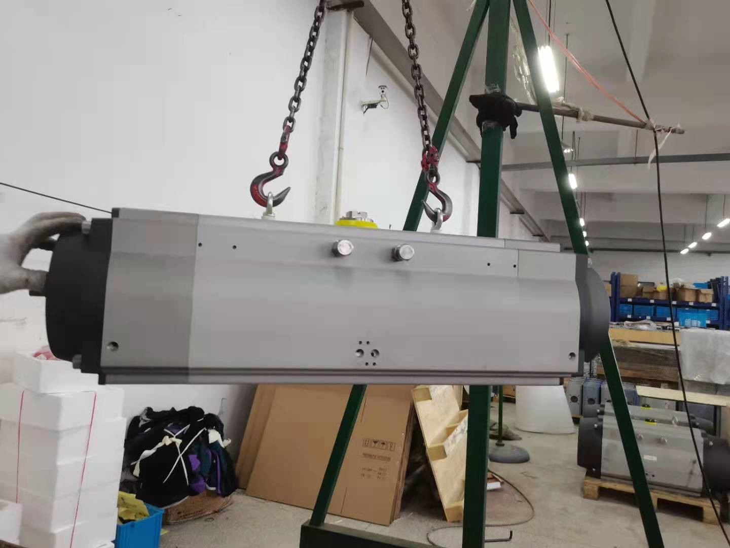 Aluminum Pneumatic Air Actuator Adjustable 3 Position Double Acting