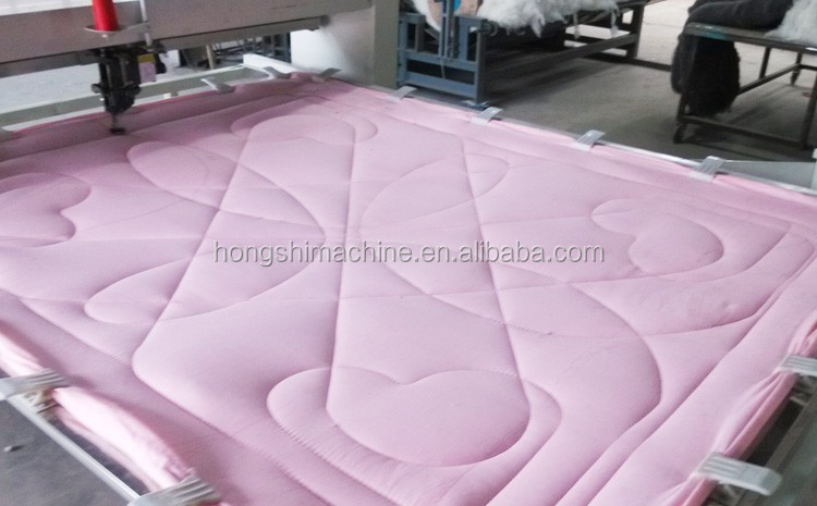 Computerized quilt making equipment high speed duvet sewing machine single needle bedsheet quilting machine