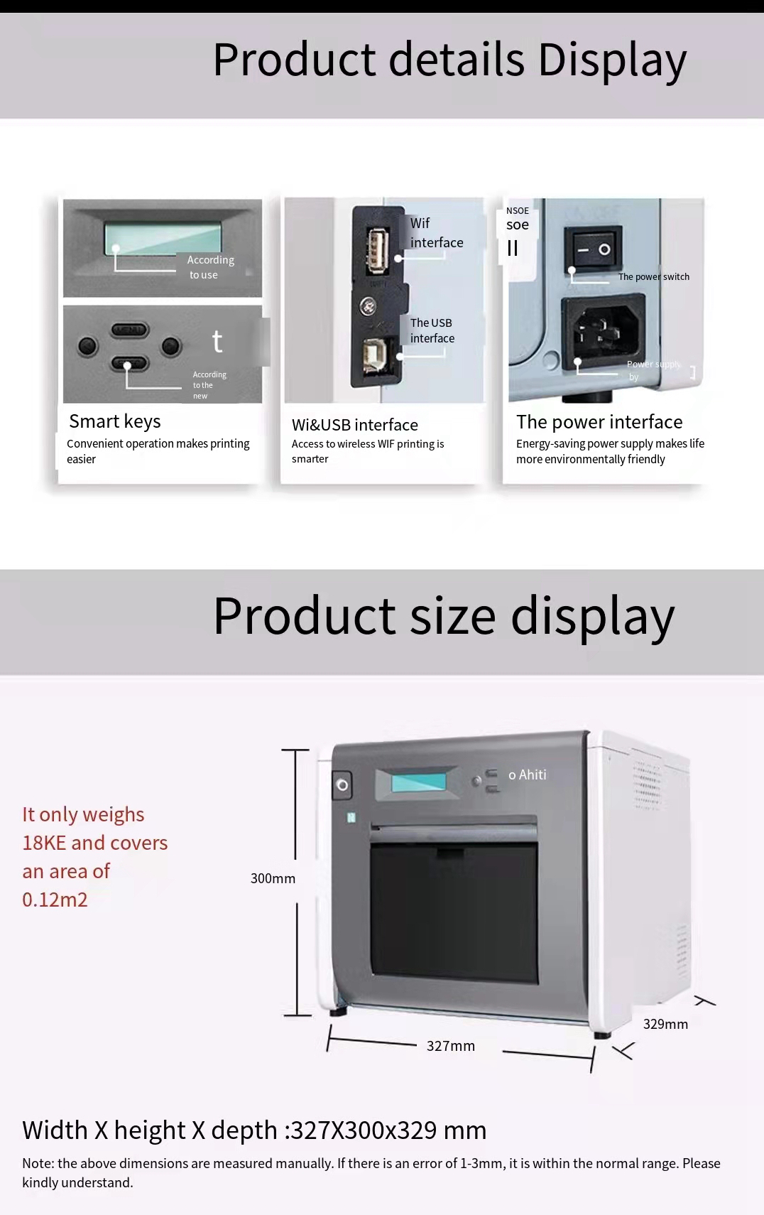 Black Print Speed of 1 P525L Hiti Photo Printer for Dye Sublimation Photo Printing