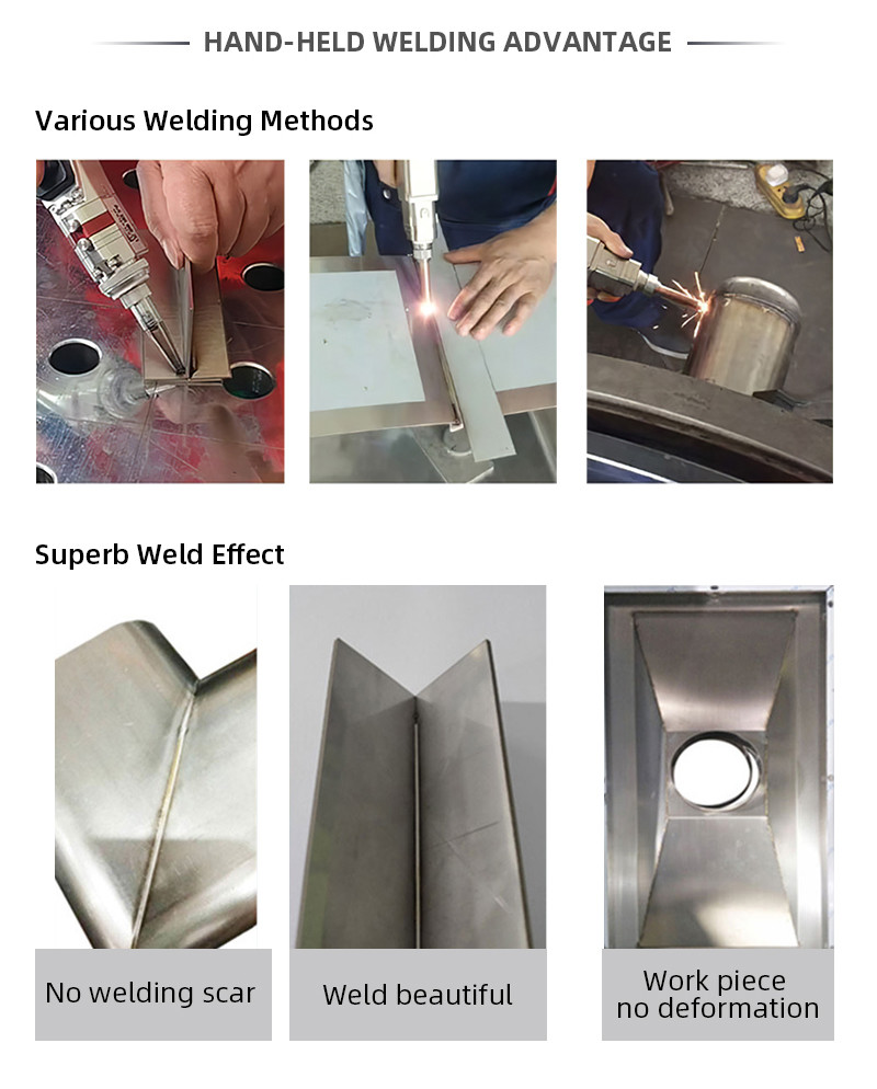 50Hz Handheld Laser Welding Machiner 2000w Manual Laser Welding Equipment