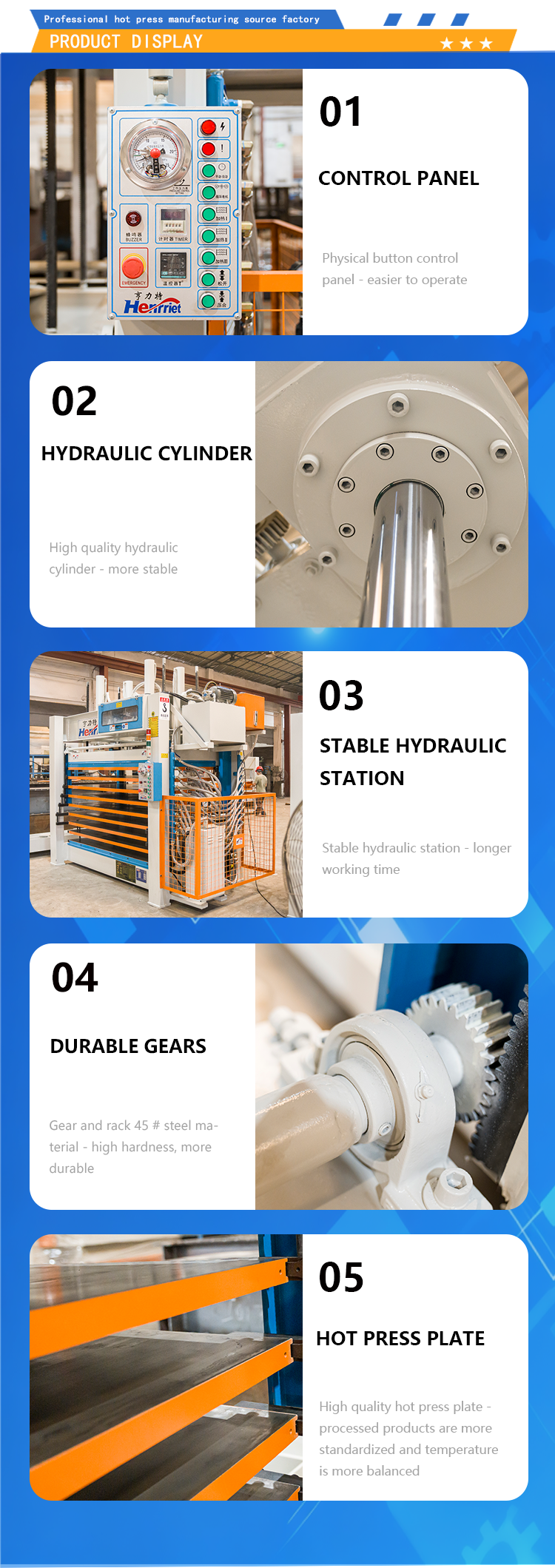8-layer Laminator press machine for manufacturing aluminum honeycomb panels for building decoration in factories