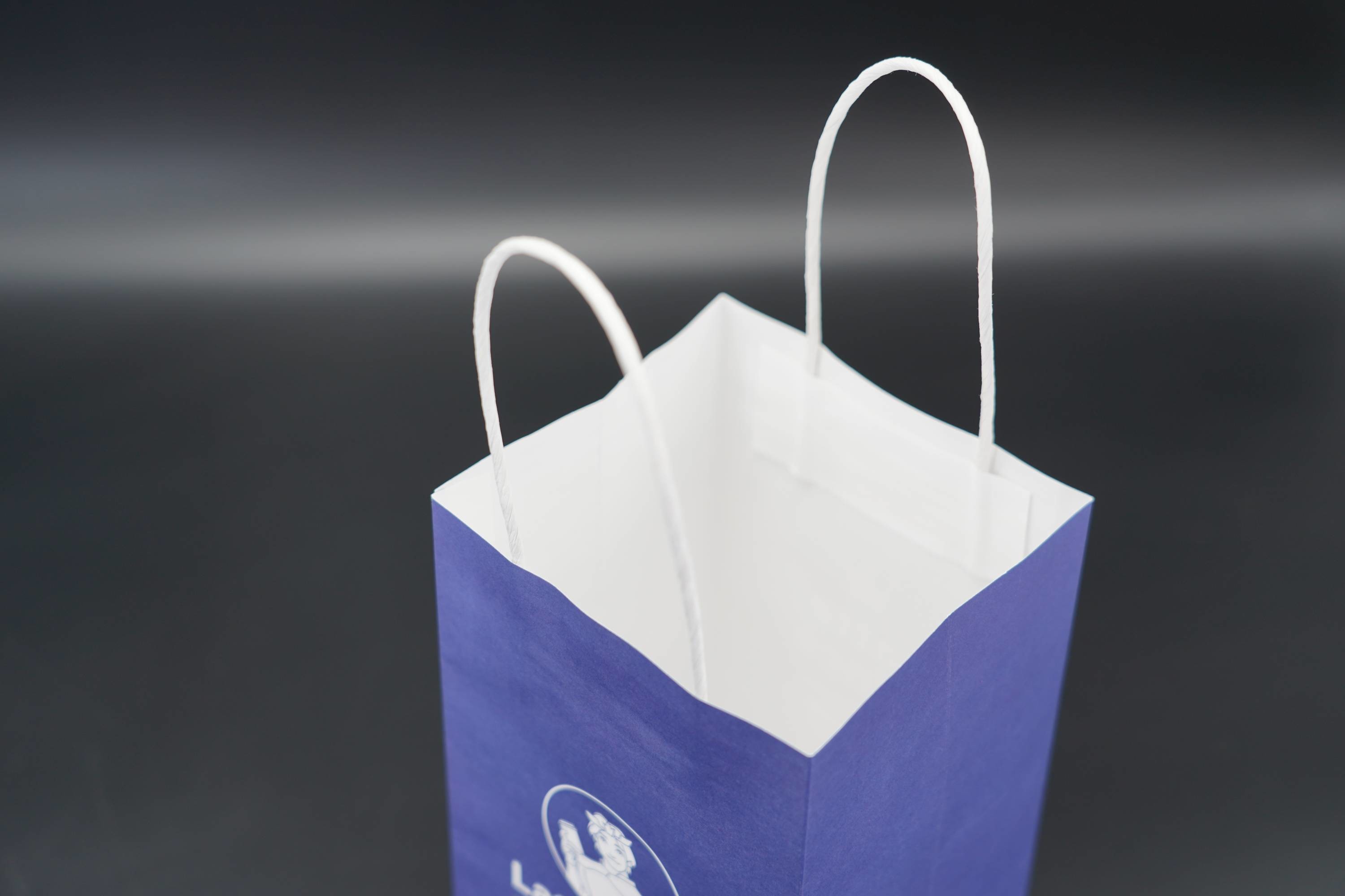 Single Cup Custom Printed Paper Bags For Coffee Safe Lightweight